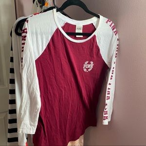 Baseball tees from PINK
